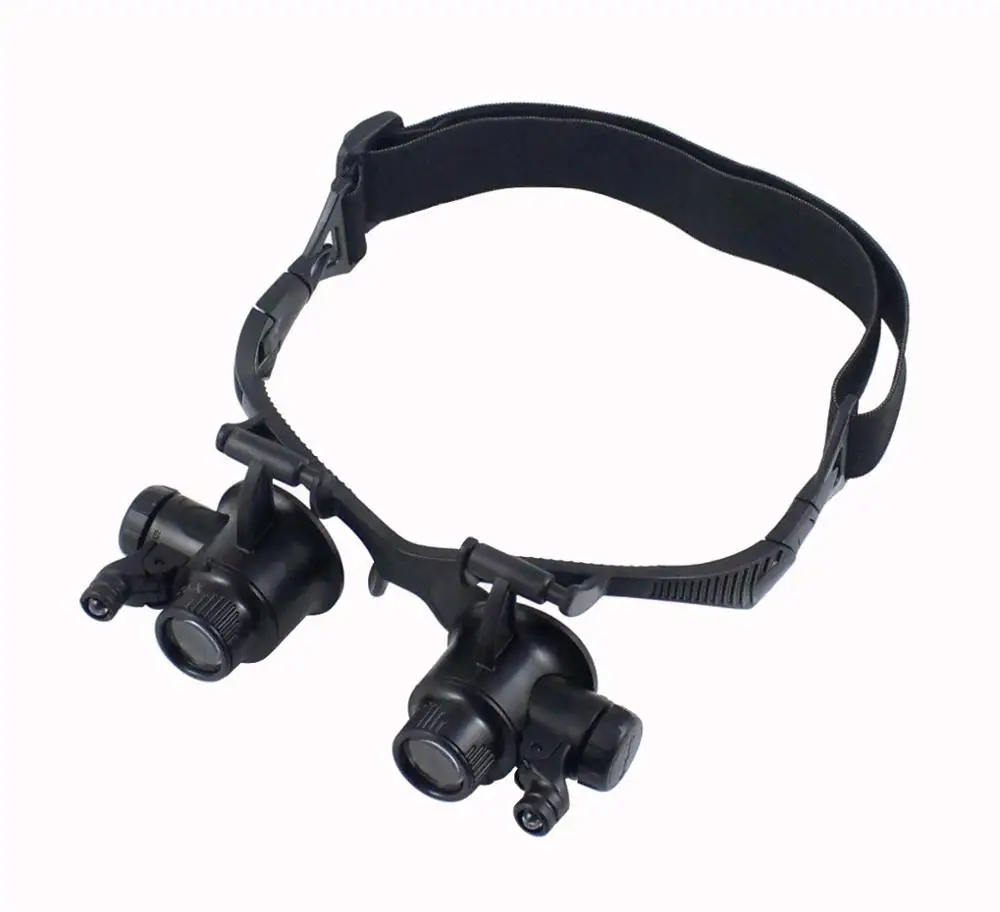 
10x 15x 20x 25x Glasses Watch Repairing Magnifier With Led Lamps 