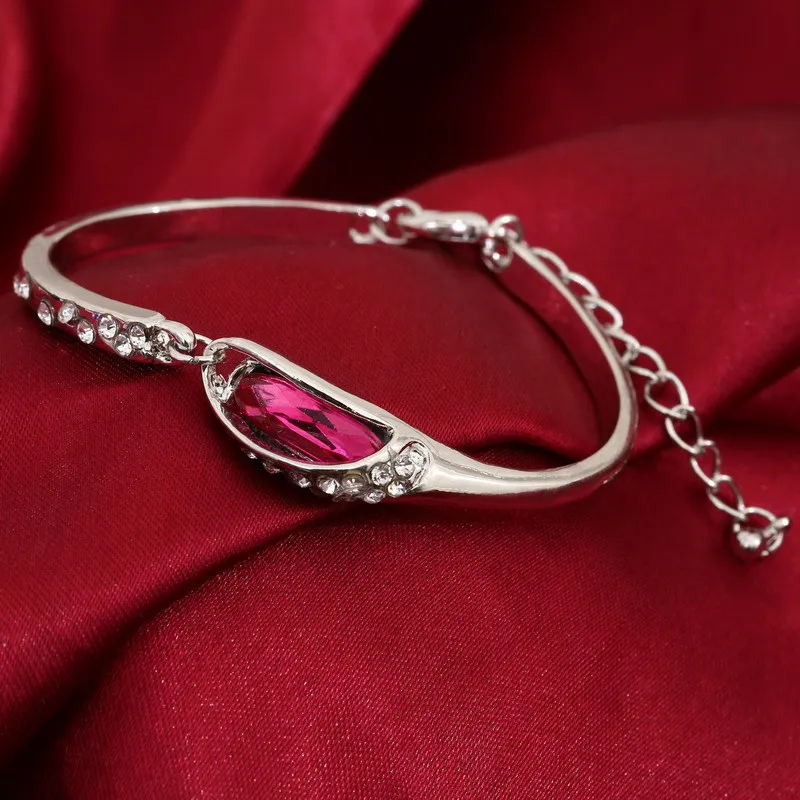 Hot Selling Alloy Glass Shoe Smart Bracelet Fashion Blue Sky Shell Designers Bracelet Austrian Crystal Bracelet