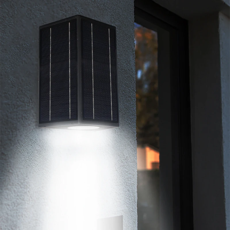 good price aluminum up and down all in one solar wall light outdoor waterproof
