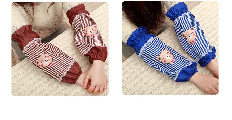 Over sleeves For Kitchen Accessories Useful Things Apron Accessories Cartoon Kids Sleeves Hygienic Cleaning