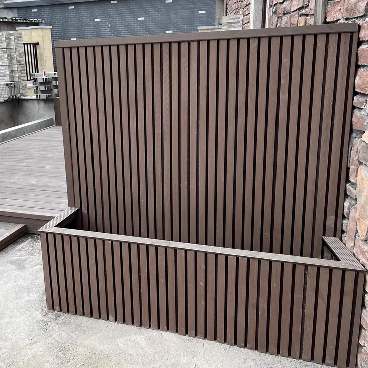 Modern wall cladding home decor Tv Background Walls wooden wpc fence panels wpc interior wall panel for hotel