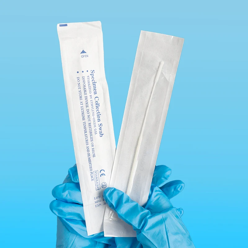 Disposable Sampling Testing Nylon Swab Flocked Stick Nasal Sampling Swab