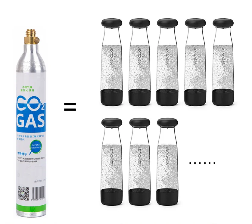 Soda bottle for beverage use Soda Maker 0.6L 425g co2 Cylinder for Soda maker
