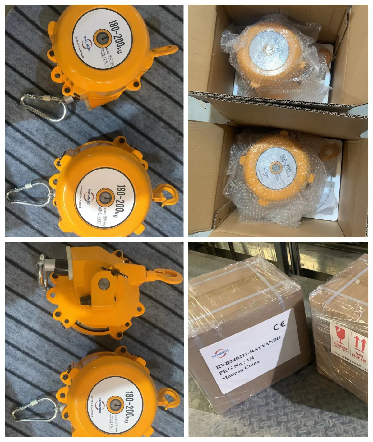 Assembly Tools Spring Balancer 1-3kg 3-5 Kg Balance Weighing Scale 1-200kg with Stainless Cable Length
