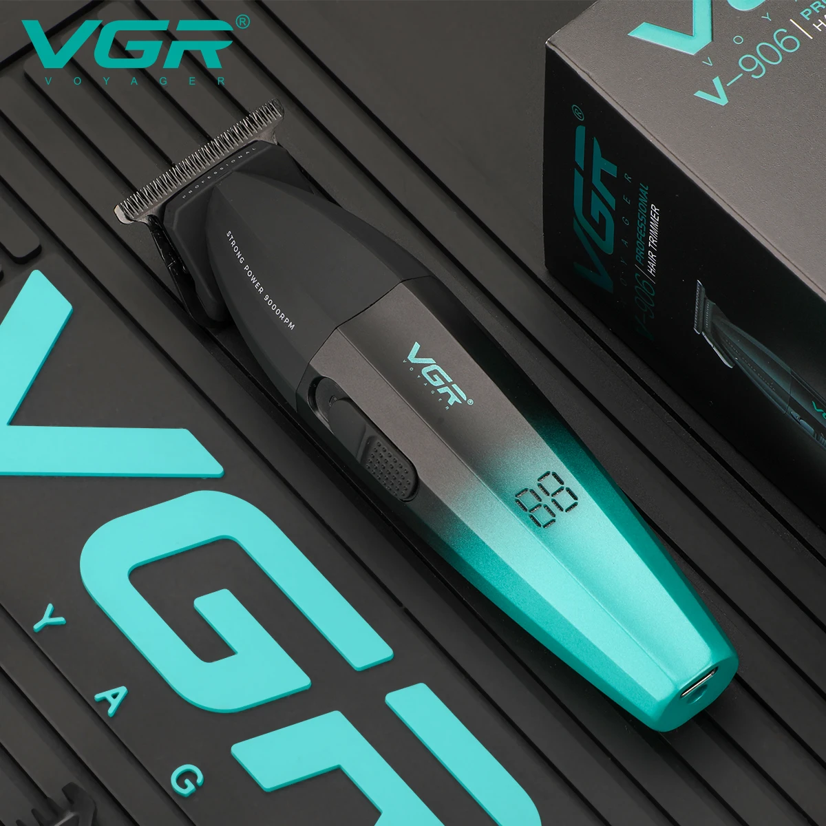VGR V-906 Salon Barber High-Speed Rechargeable Professional Hair Trimmer for Men