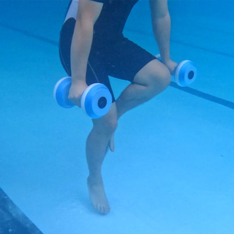 Aquatic Exercise Dumbells EVA Water Barbells Pool Dumbbells Water Resistance Aerobics EVA Foam Dumbbell