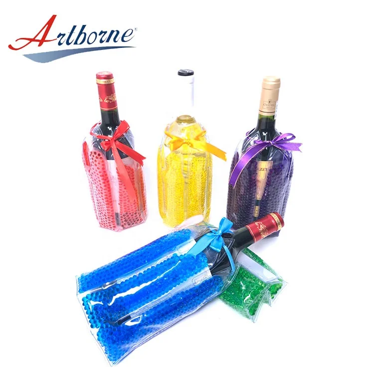 PVC Hot And Cold Ice Gel Bag Wine Pack Top Bottle Cooler Wine Cooler Wrap Sleeve Freezer Cover Pack Champagne Chiller Cooler Pad