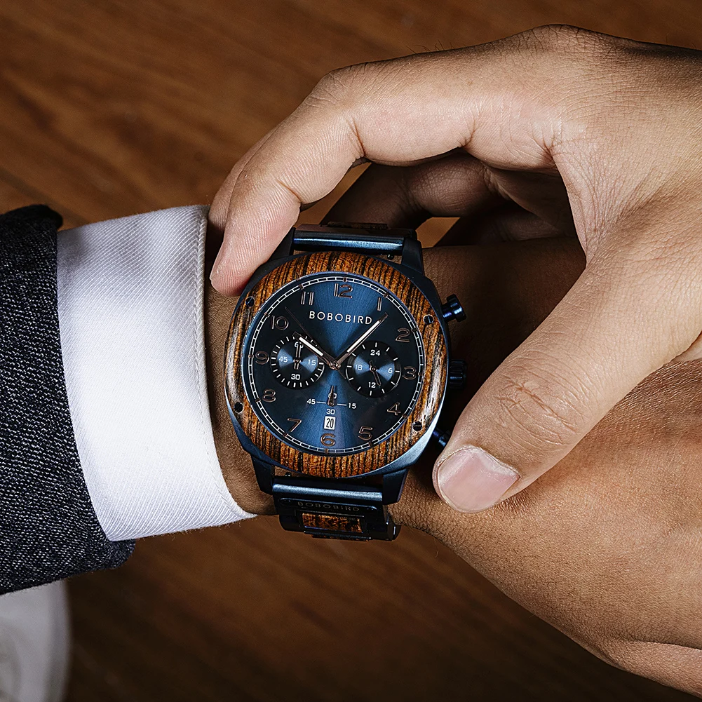 Handmade Classic Eco-Fashion Wood Watch 5mm Thickness High Quality Japanese Movement Wholesale Environmentally Friendly