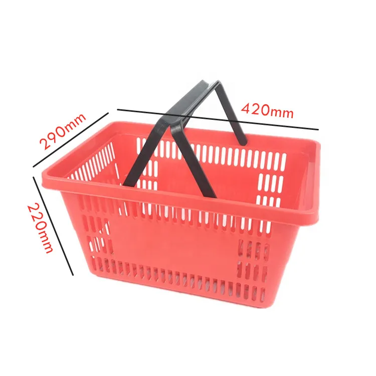 21L PP Materials Hand Basket Plastic Supermarket Fruit Store Shopping Basket