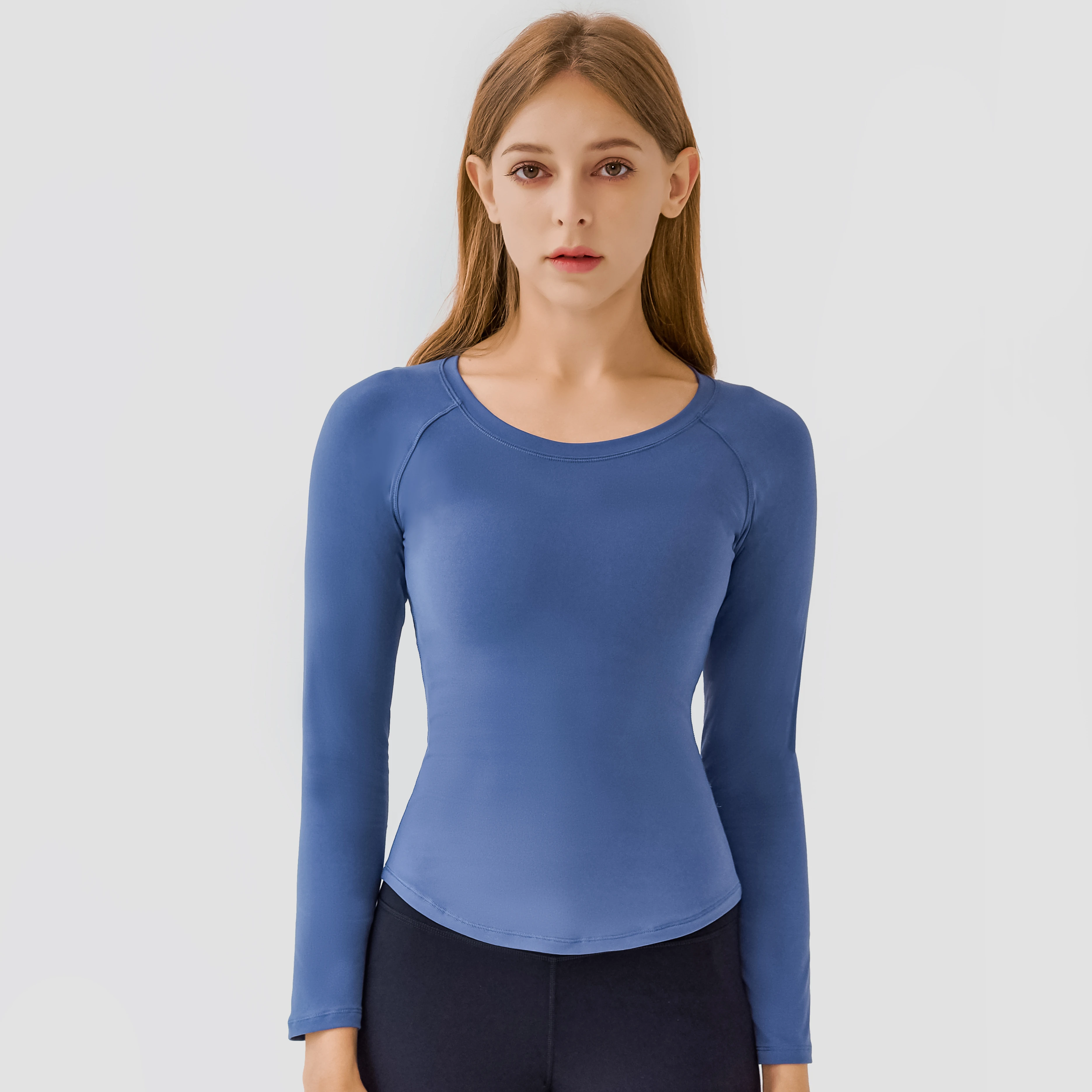 Спортивный женский Топ с длинным рукавом для йоги, популярный спортивный сексуальный бюстгальтер для йоги