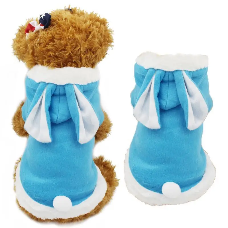 Одежда для домашних животных, забавный дизайн кролика, осенне-зимняя одежда для домашних кроликов