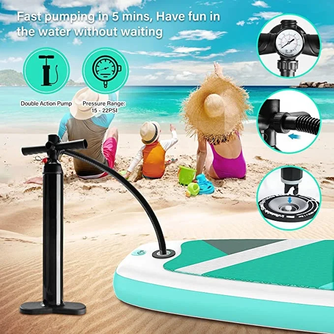 2022 Hot Manufacturer OEM Custom Cheap Single Double Layer Drop Stitch Inflatable Sup Paddle Board