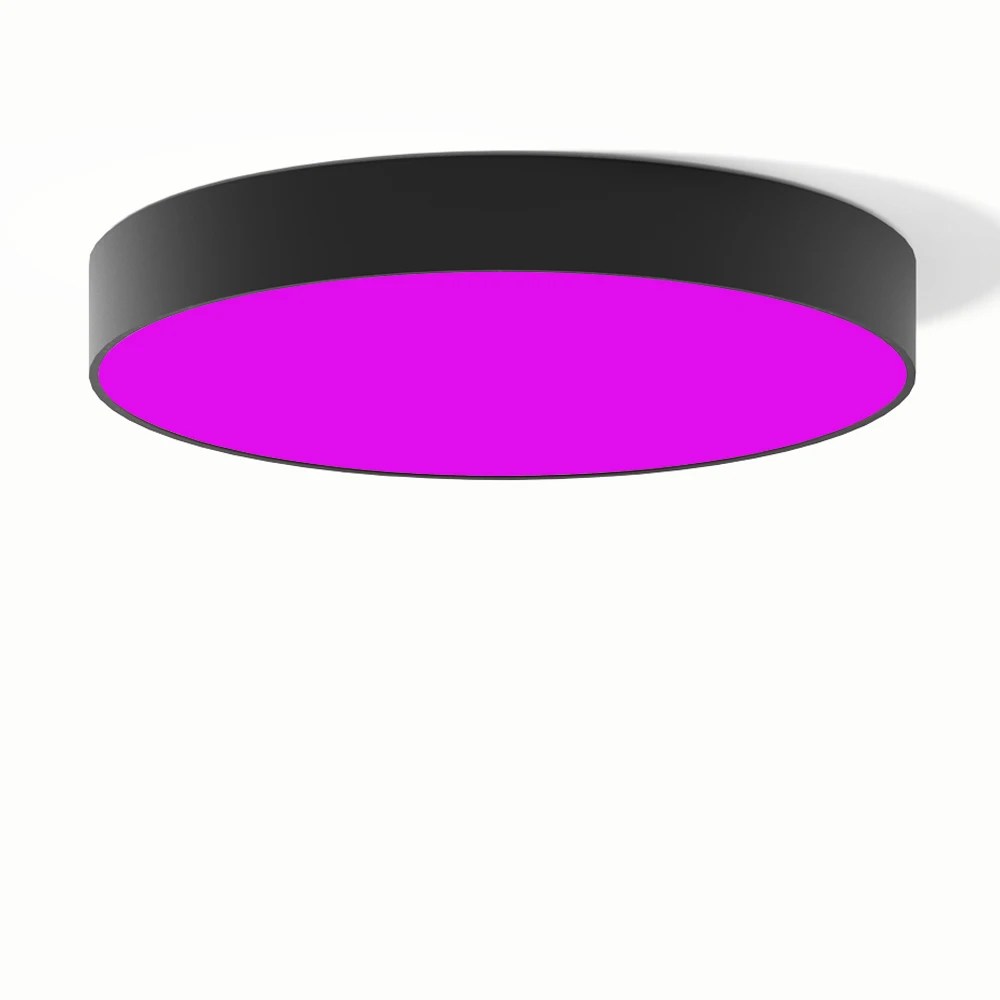 New product RGB round panel led suspension light for ceiling office lighting