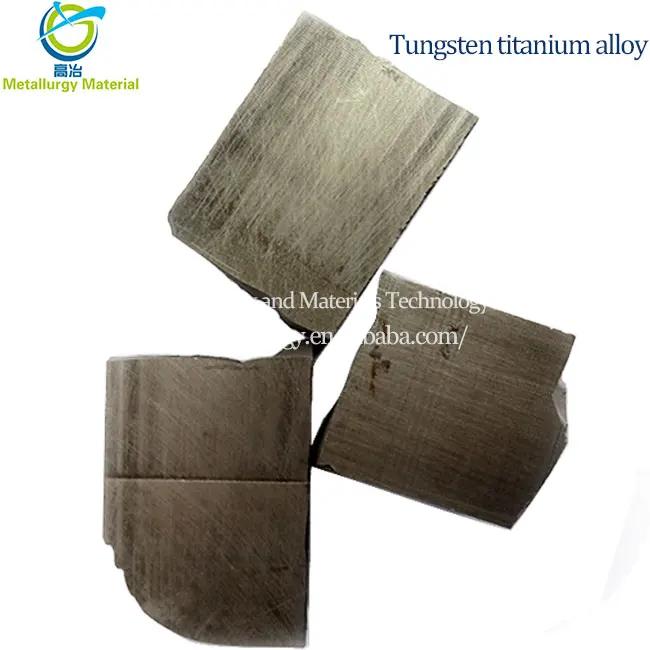 Tungsten titanium alloy high purity tungsten titanium block multi specification tungsten titanium block in stock
