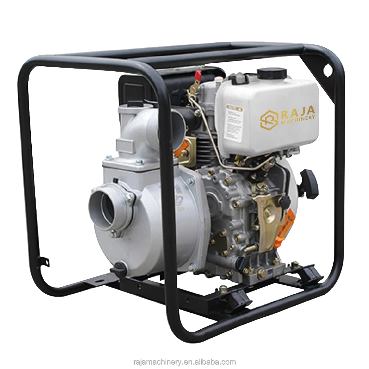 Single Cylinder Air Cooled Diesel Engine Recoil Starter 1.5 Inch High Pressure Aluminum Water Pump