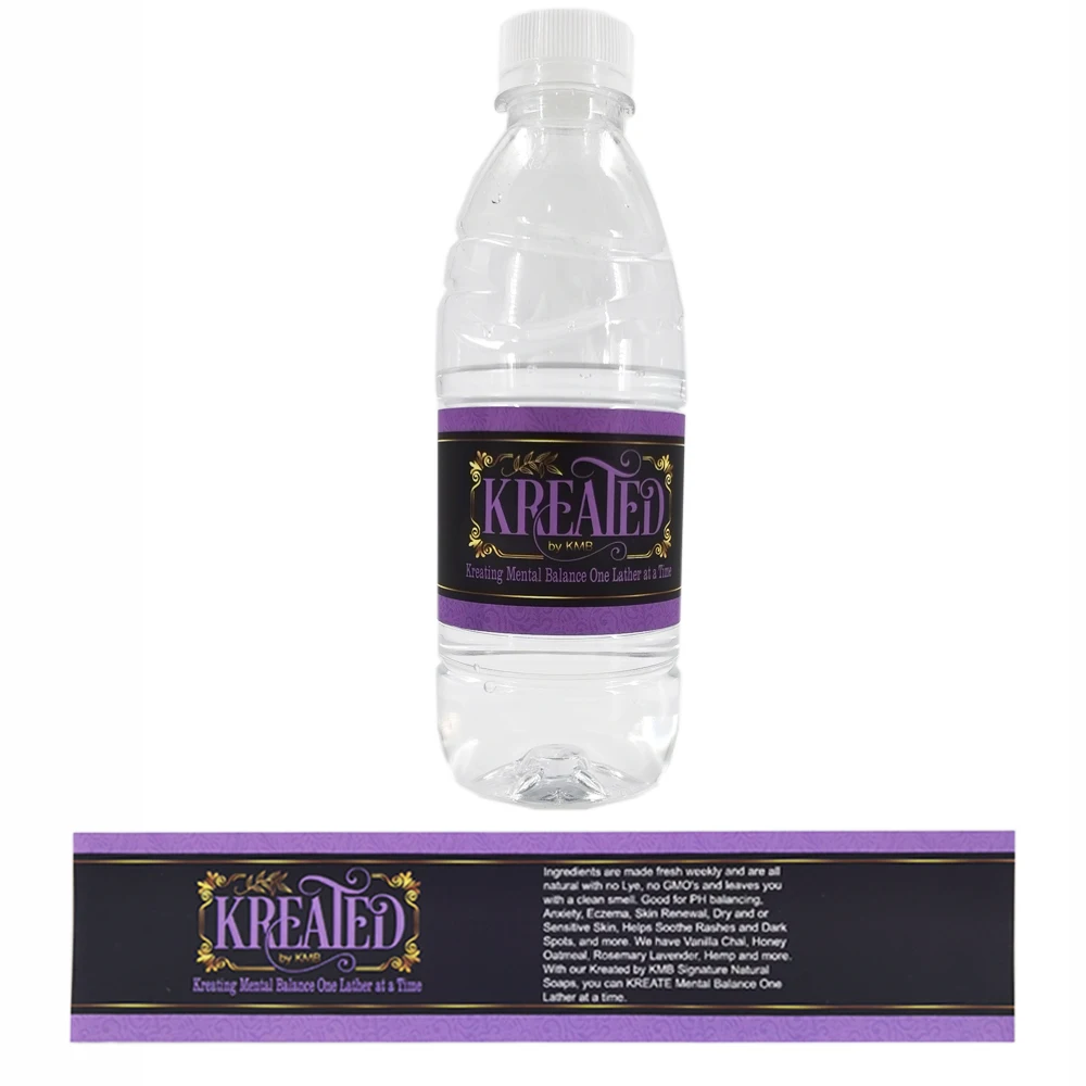 Factory Made Printing Custom Food Wrapping Paper Bottle Packaging Roll Waterproof Label Sticker For Bottles