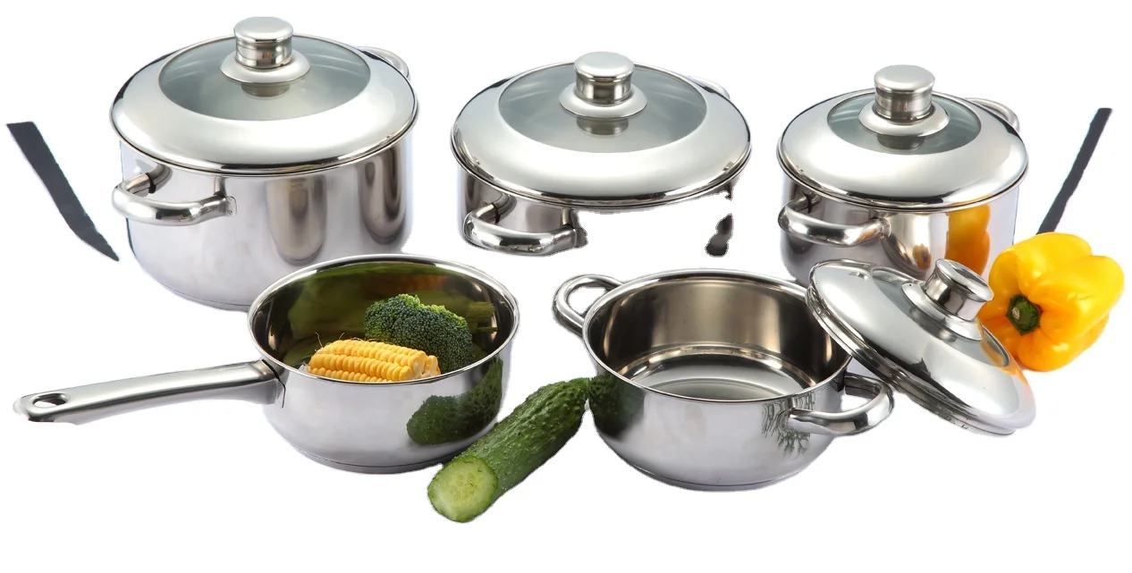 17 шт. набор посуды из нержавеющей стали