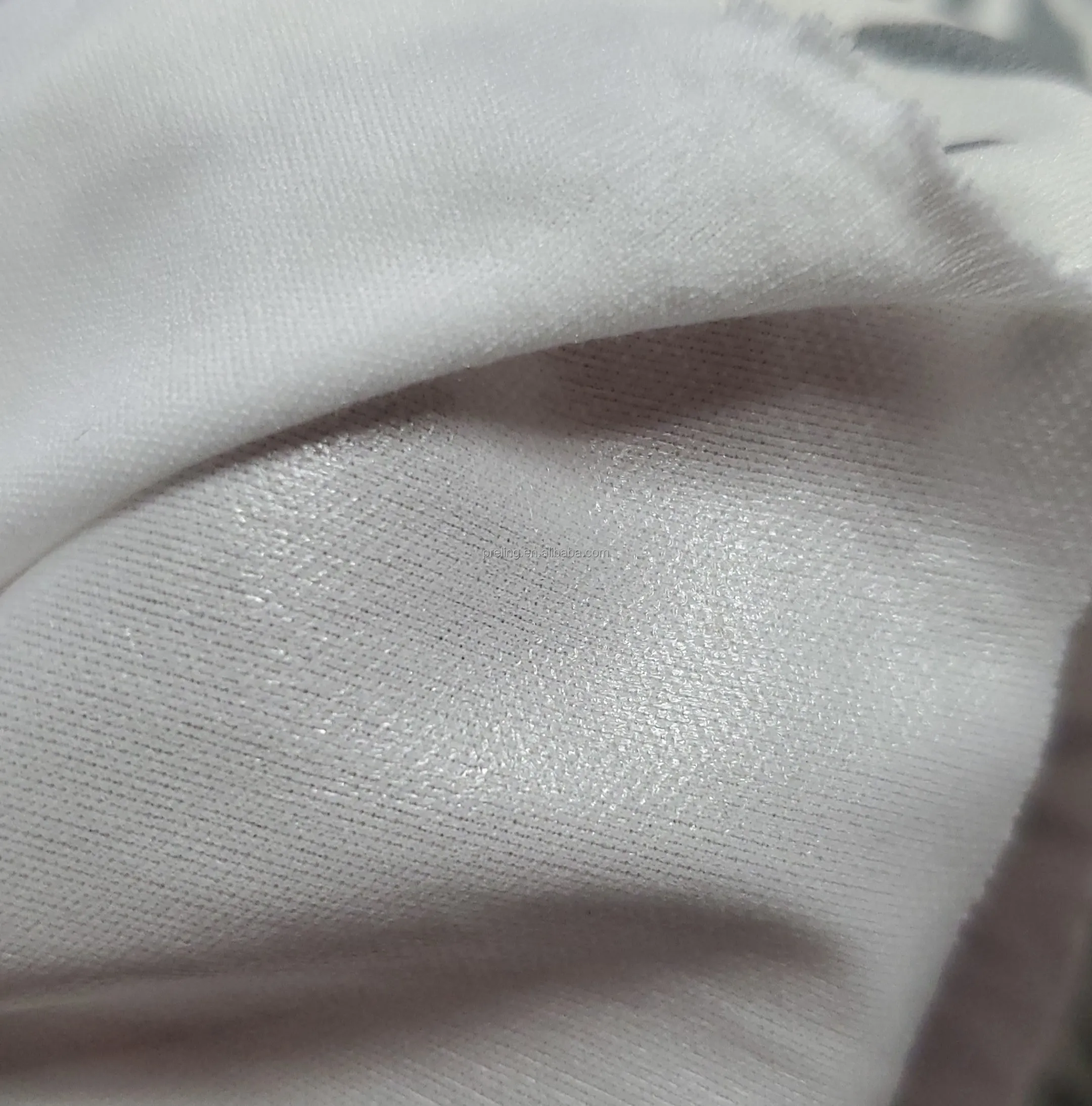 Polyester 30D knitted PUL fabric printed PFCs free water repellent for bibs soft shell mats