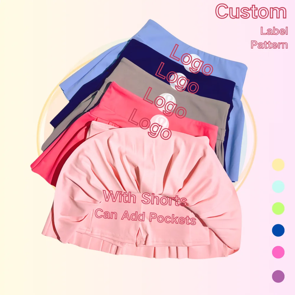 KERUI Custom Logo Boutique Kids Girls Tennis Wear Summer Activewear Fitness Exercise Golf Shorts Skirt With Pocket