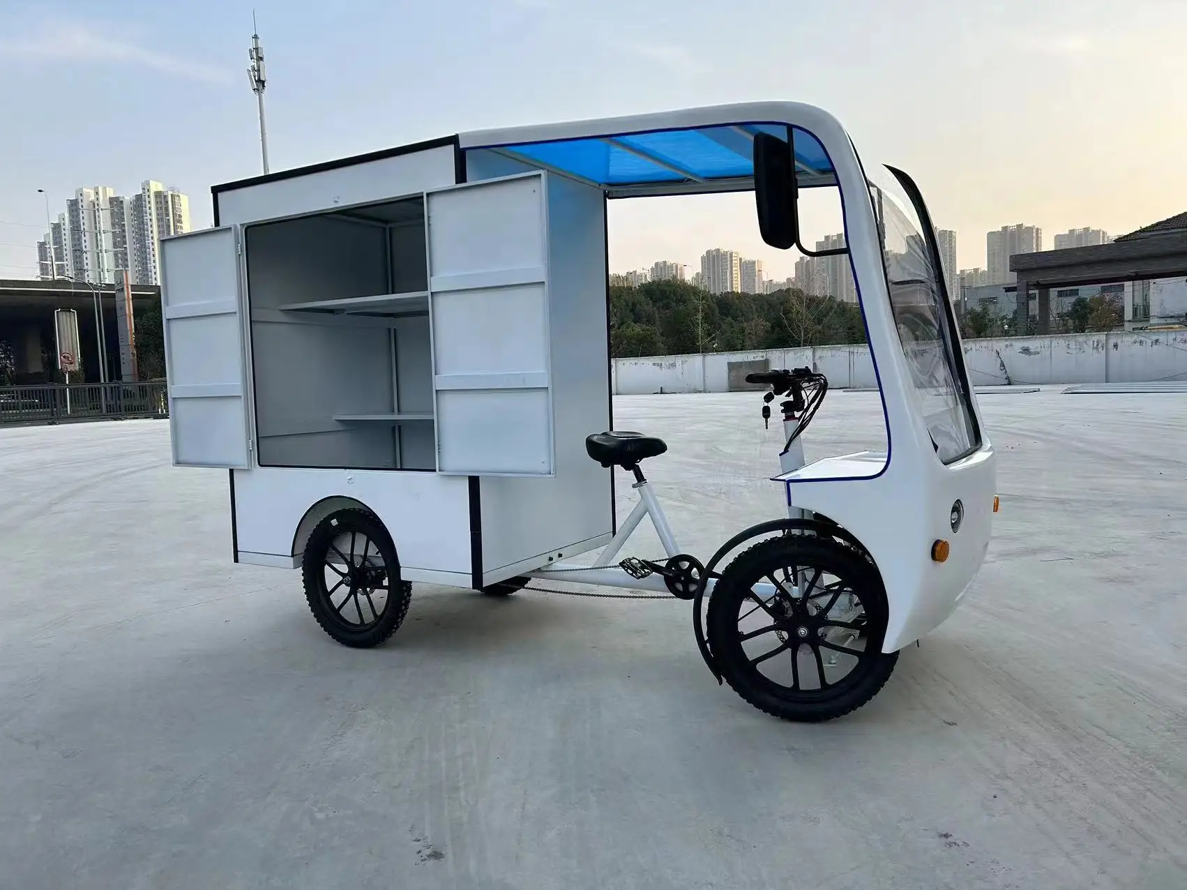Прямая Продажа с китайского завода дешевая цена оптовая продажа Электрический грузовой велосипед четырехколесный