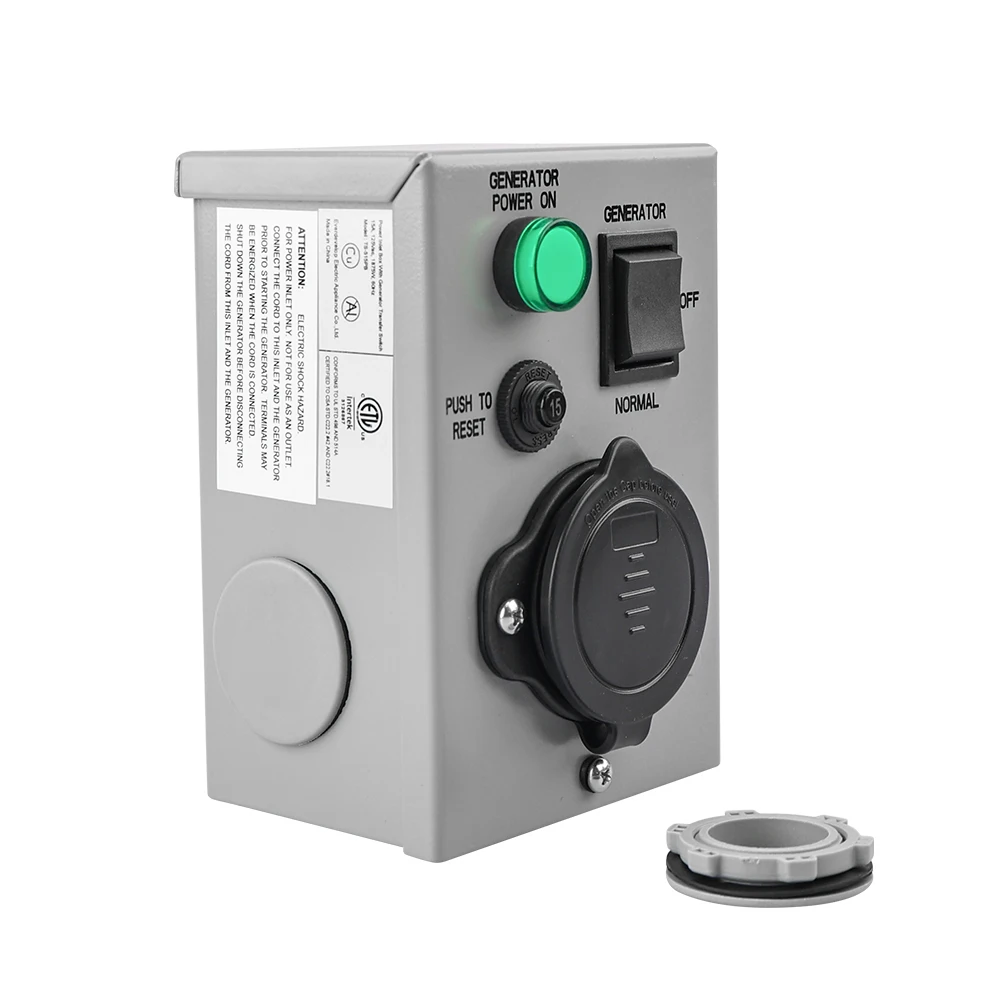 S520106 15 Amp Generator Transfer Switch 15 Amp 125V Weatherproof Emergency Power Manual Trans