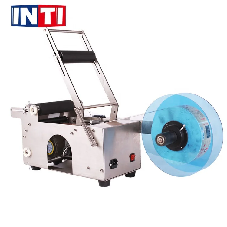 MT-50 Semi automatic Round Bottle Labeling Machine Sticker Machine Label Dispenser Machine Label Applicator