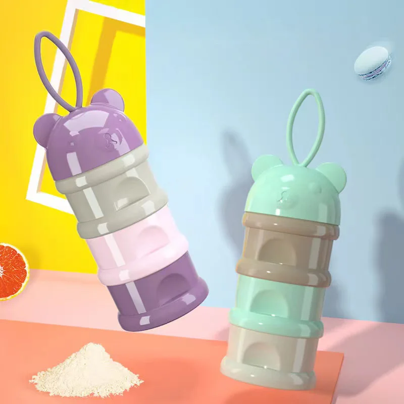 2020 New Baby Accessories Portable Bpa Free Plastic Baby Milk Powder Container Infant Food Storage Cup