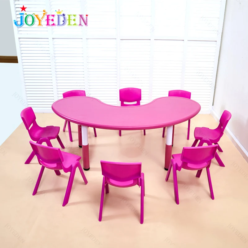 Modern Nursery Colorful Daycare Furniture primary school student children study tables and chairs for classroom
