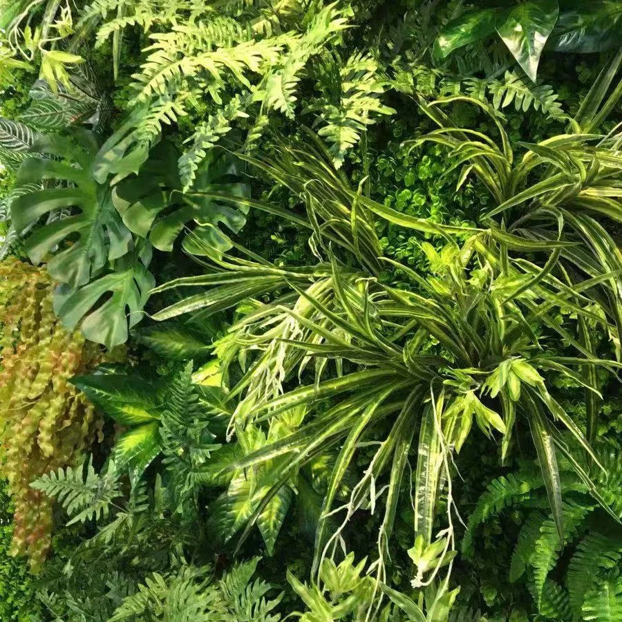 Grass Wall Panel Ivy Leaf Hedge Green Artificial Decorative Olive Leaves Panel