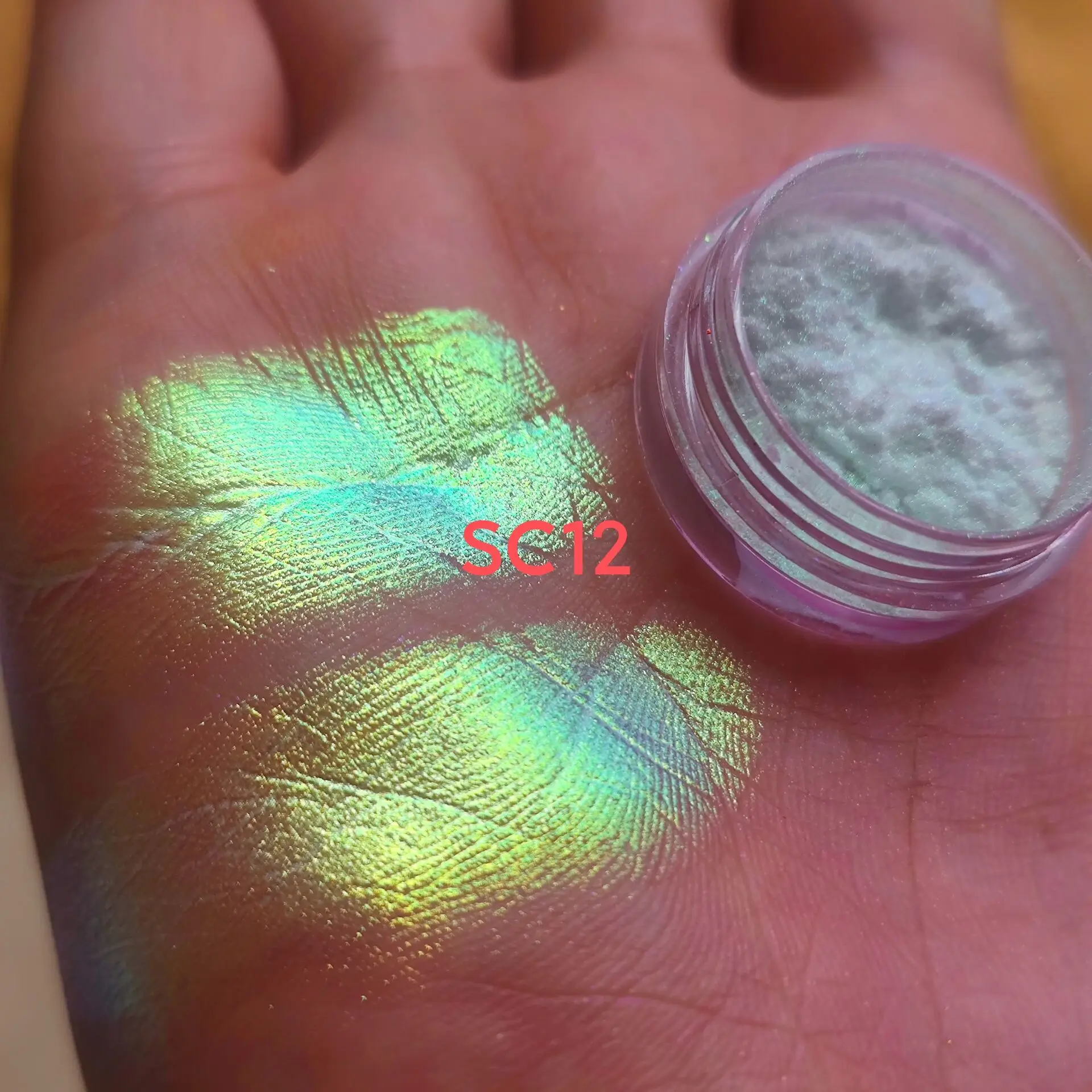 Customized Logo Rainbow Aurora Opalescent Multichrome Chameleon Eyeshadow Loose Pigment