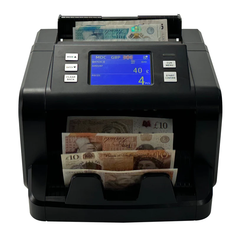 TFT Touch Display Single CIS Mixed Value Amount Bill Notes Counter MDC/SDC Counting Mode Vietnam /Thailand THB Money Calculator