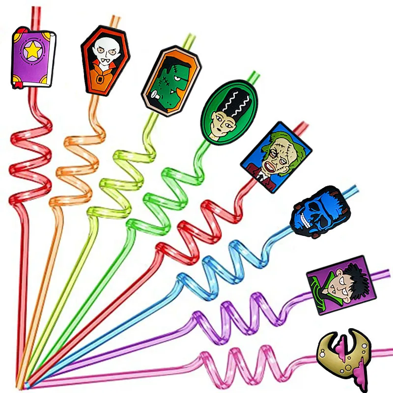 Wholesale Customized PVC Cute Croc Bar Accessories DIY PVC Drinking Straw Toppers