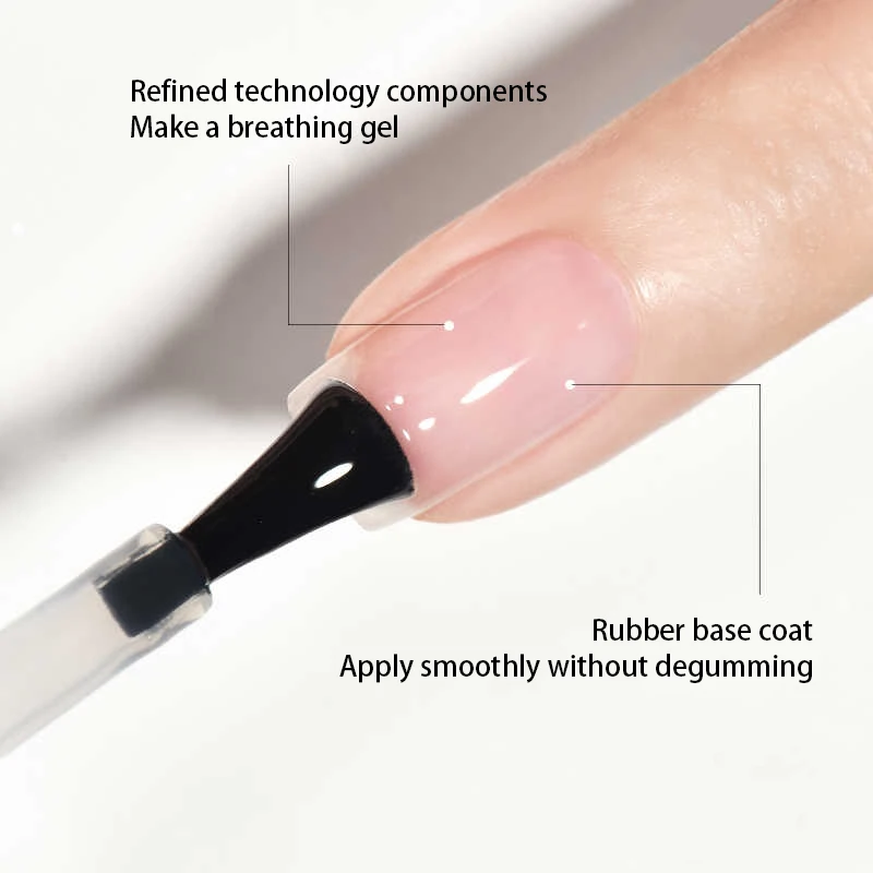 2024 High Quality  rubber based healthy cream gel polish base gel nail polish liquid silicone rubber gel for craft molds