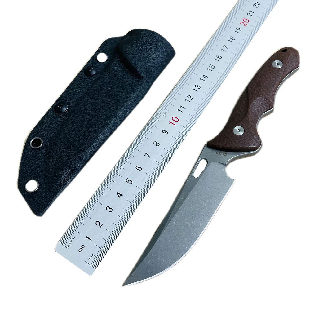 In Stock Folding Knives With DC53 steel Blade And Imported flax Handle For Camping Pocket Knife