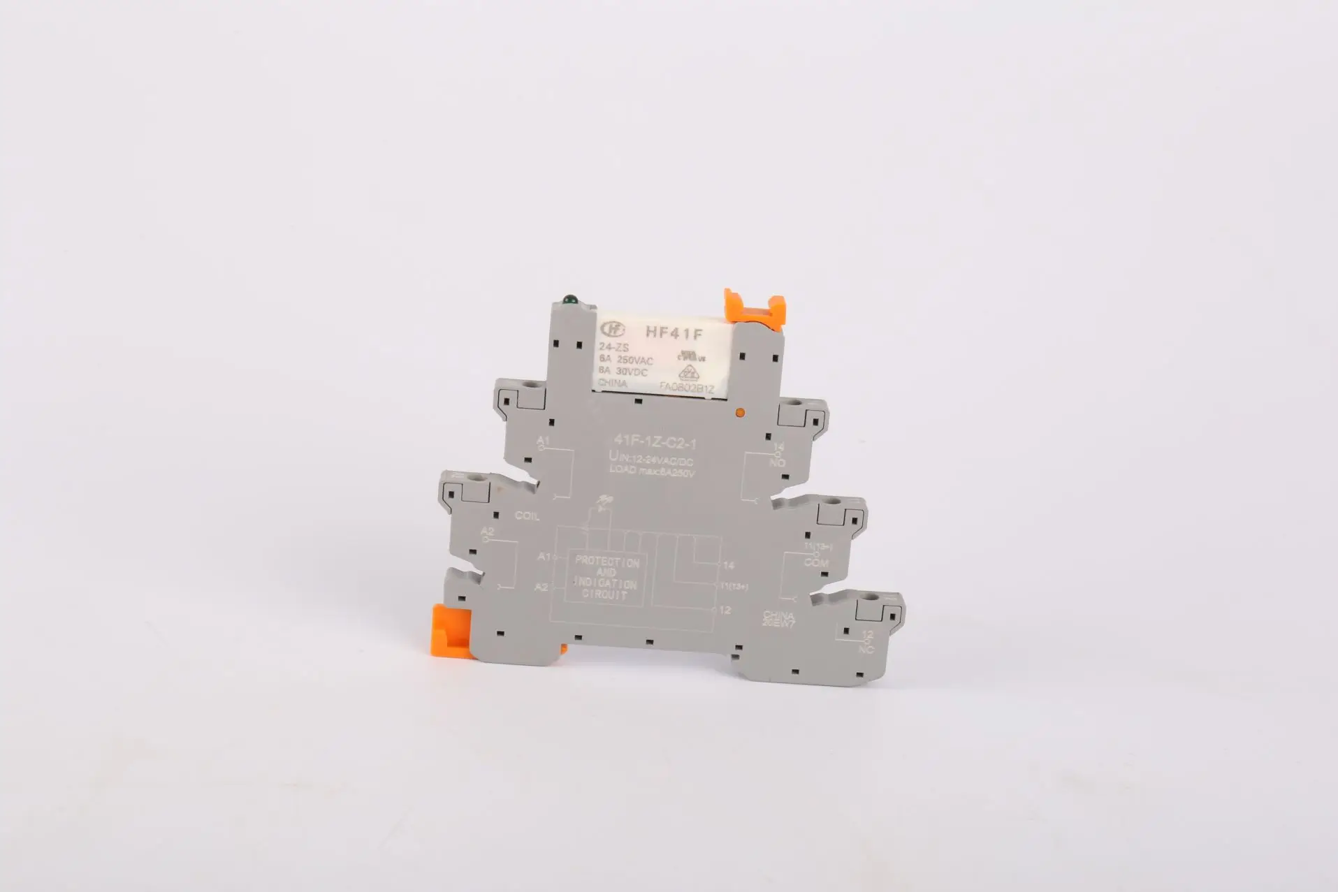 Ready to ship product 41F-1Z-C2-1  Slim Relay Module PLC 6.22mm Thickness  24VDC PLC Screw type Relay socket