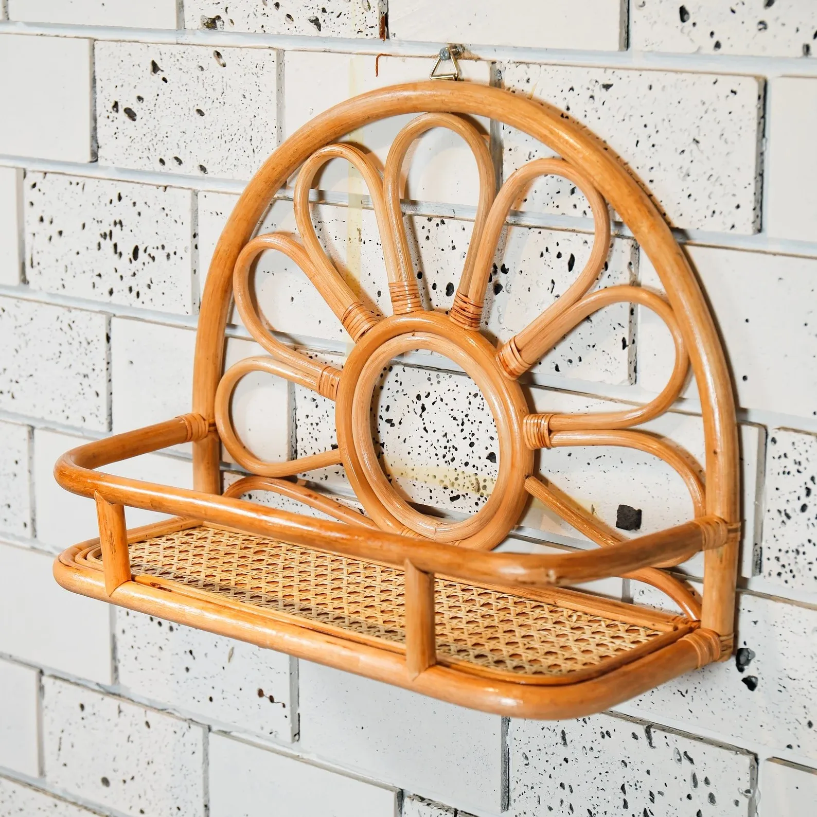 Rattan Shelf Hanger Wall Hanging Indoor From Vietnam