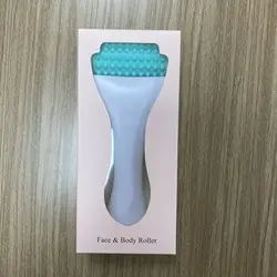 Skin Care Newest  Machine Ice Roller with Silicone  Roller Head for Tighten the Skin and Reduce Eyes Strain