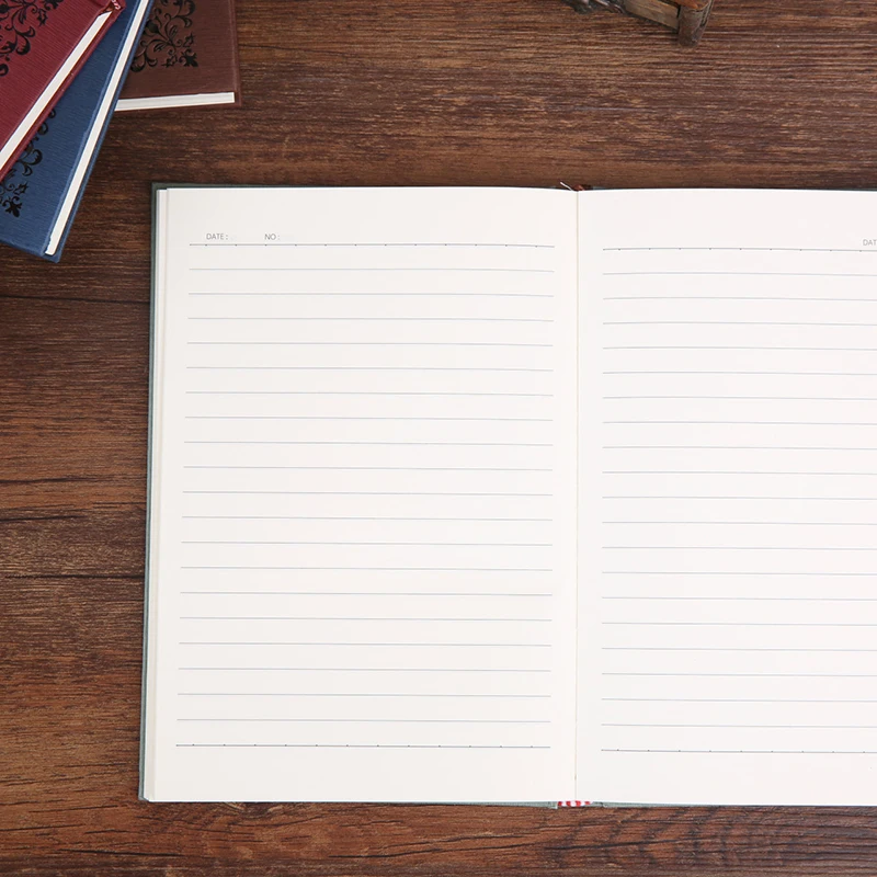 Wholesale Vintage Lined Notebook with Paper Box Retro Hardcover Travel Journal