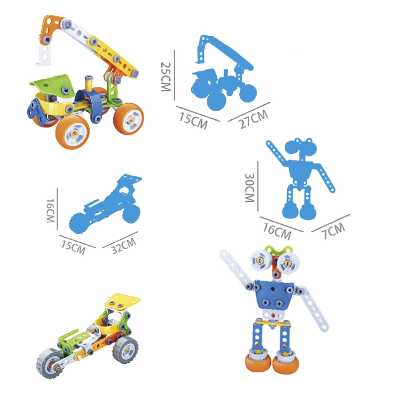 HN Educational Toys 167PCS Best Creative Game Fun Activity Superior Gift for Kid Assembly Of Building Blocks