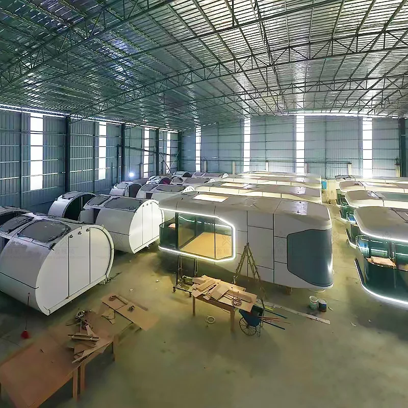 Economic Smart Removable Homes Prefab Luxury Container Capsule House Space With Kitchen And Soundproof Villa Capsule Room