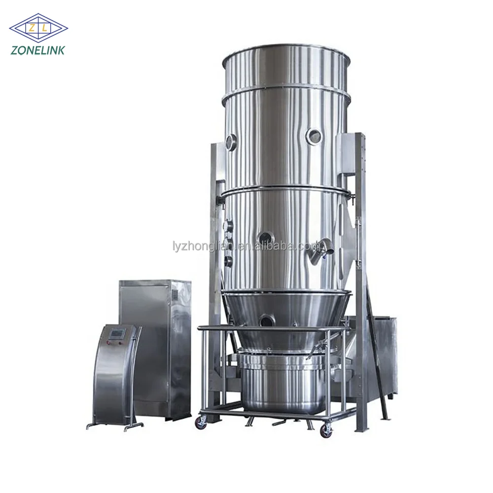 High Efficient Fluid Fluidized Bed Dryer Drying Machine Boiling Granulation Dryer Instant Granule