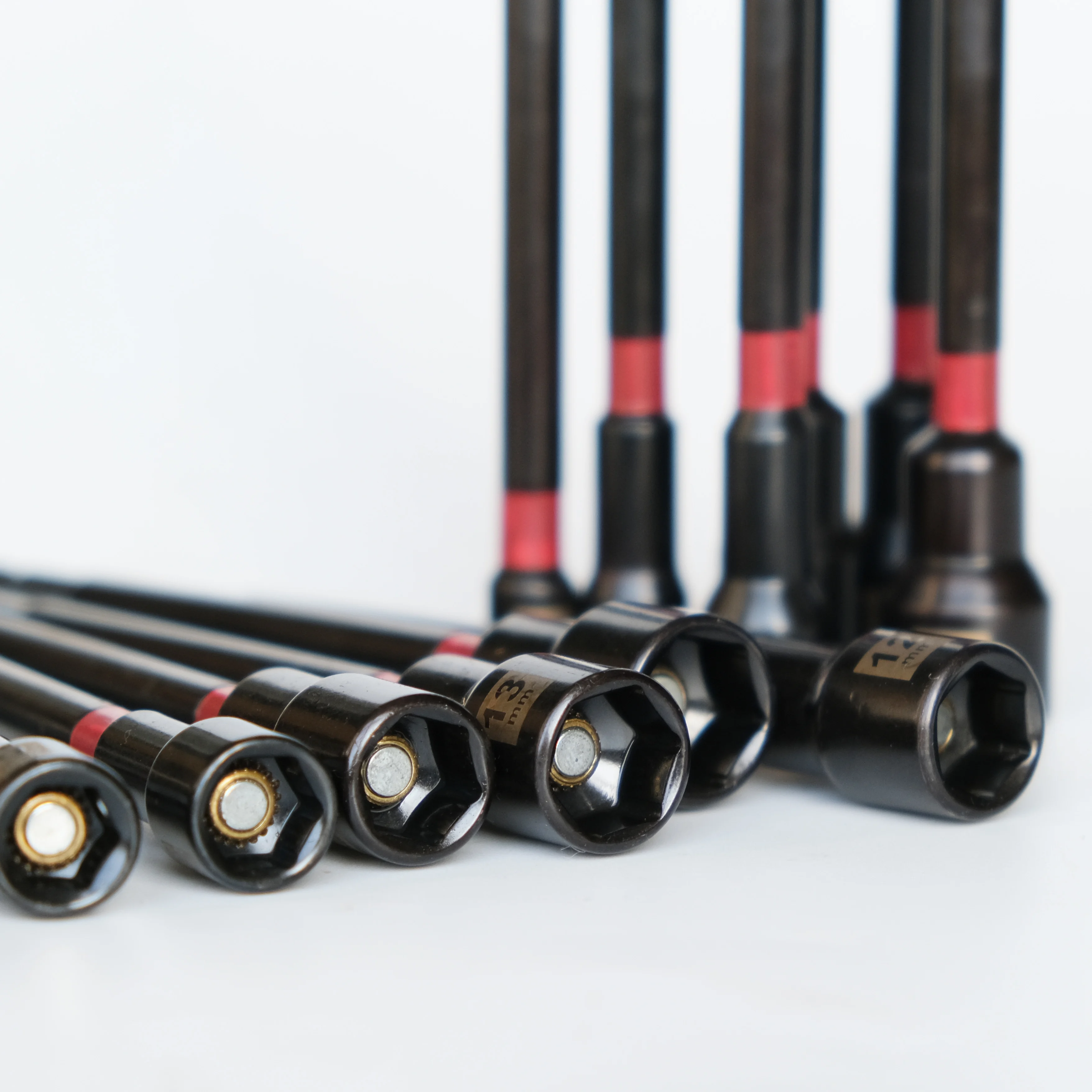 14 Pcs Power Nut Driver Set Impact Grade Magnetic Nut Setters 1/4Inch Hex Shank 150MM