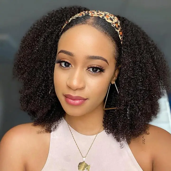 Afro Kinky Curly Short Bob 13x4 Lace Front Human Hair Wigs Brazilian Natural Color Frontal Wig Curly Lace Wig