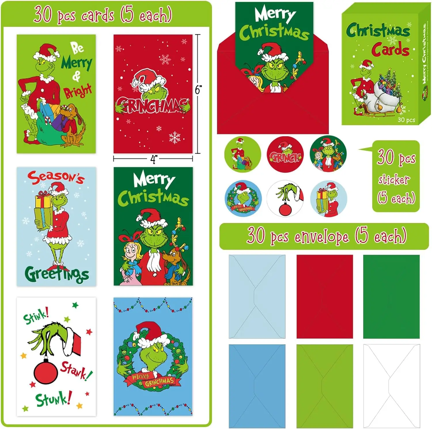 Factory directly sale All Occasions Assorted Greeting Card Sets in a Box