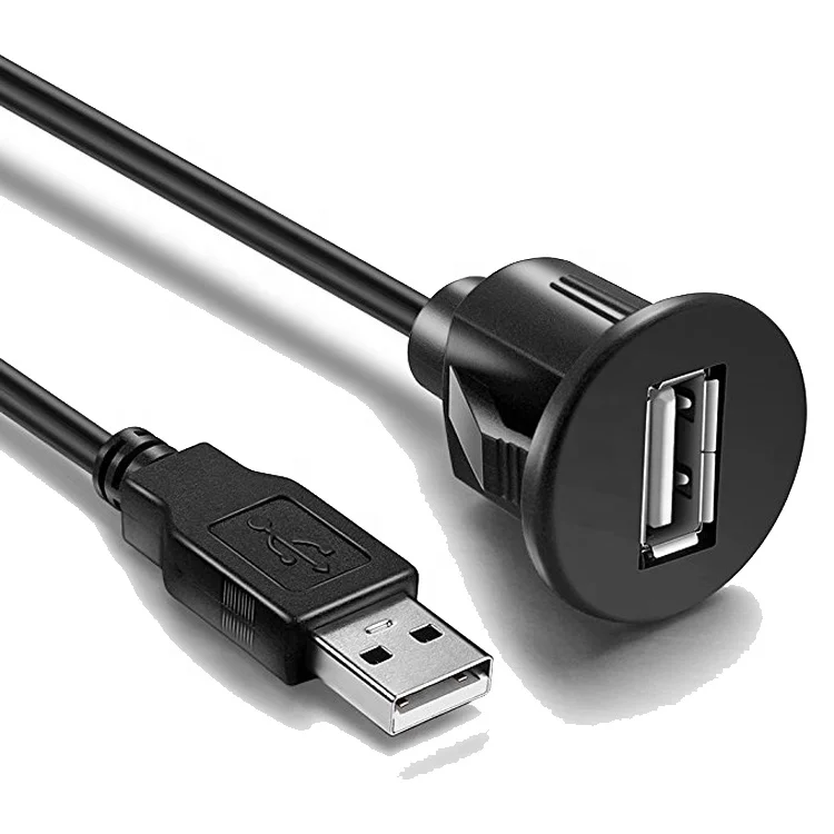 Удлинительный Кабель USB 2,0 для монтажа на приборную панель автомобиля