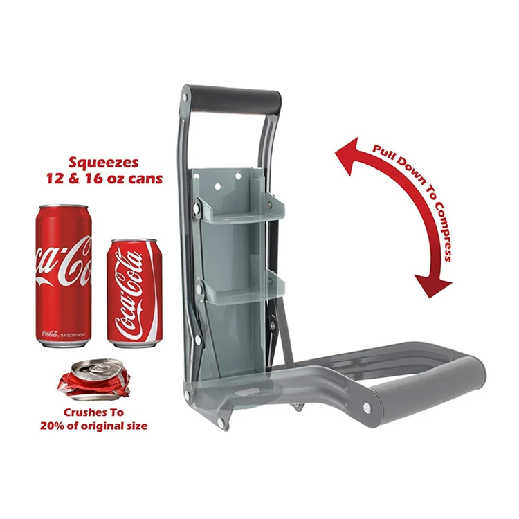 A2406 New Portable Kitchen Tool Pressure Bottle Cans Mechanical Opener PushCan Crusher Iron Cans Open