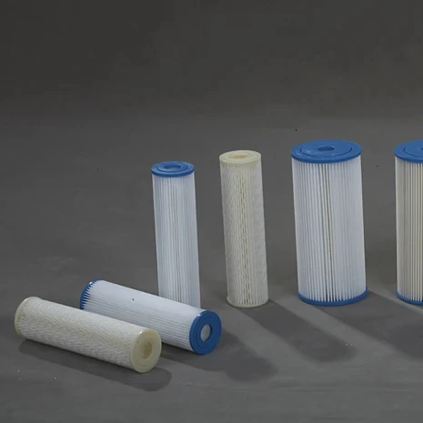 PET/PP Water Filter Pleated  Cartridge 10 Inch 5 Micron Filter Element For Water Purifier And Food And Beverage