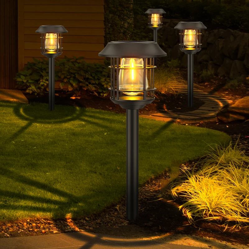 Ningbo Solar Garden Lights IP44 Waterproof LED Pathway Lights Plastic Body Battery-Powered With Landscape Courtyard decorative