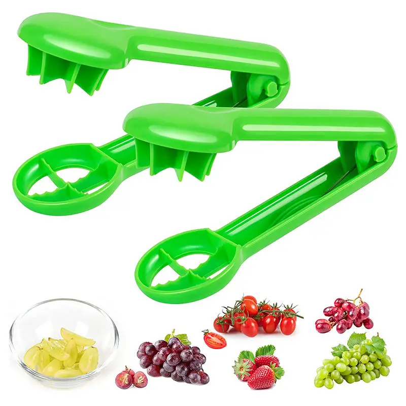 Portable Seedless Grape Baby Cherry Tomato Strawberry Cutter for Kitchen Gadget Fruit Vegetable Salad Slicer Wholesale Supply