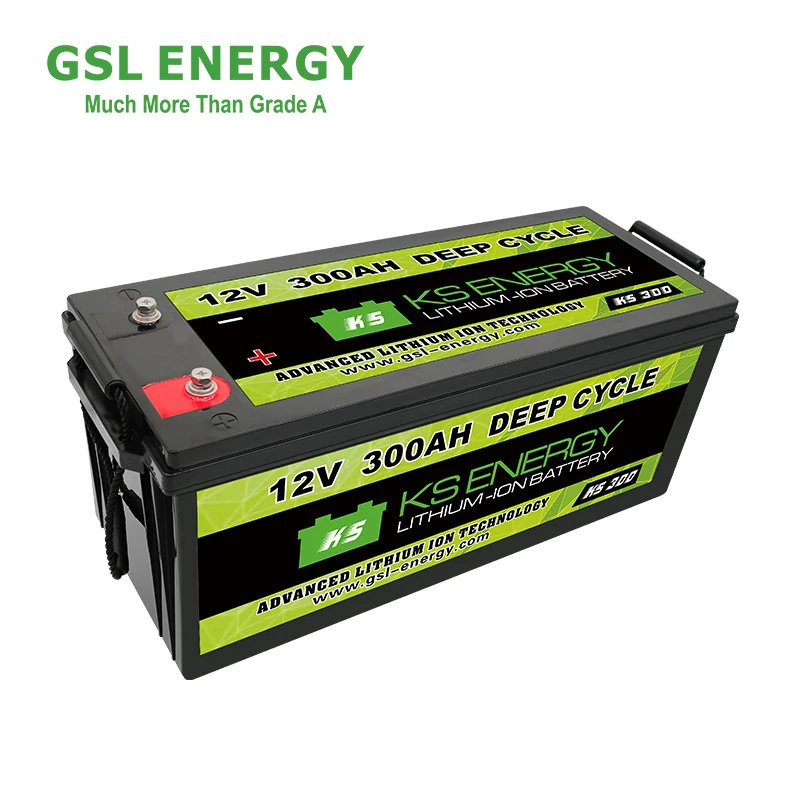 GSL ENERGY Deep Cycle Lifepo4 12V 50ah 75ah 100ah 200ah 300ah Lithium Battery For RV/Solar System/Yacht/Golf Carts/Marine